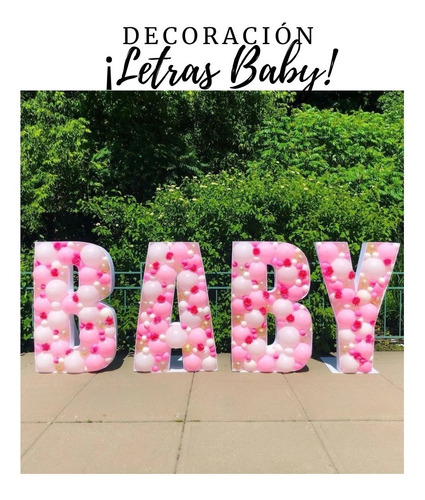 Letras Decorativas Gigantes Baby Gender Reveal