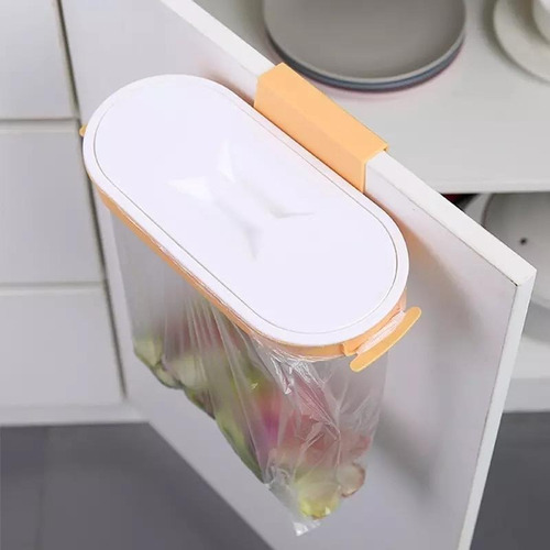 Porta Bolsas Basura Residuos Con Tapa Cocina Colgante 