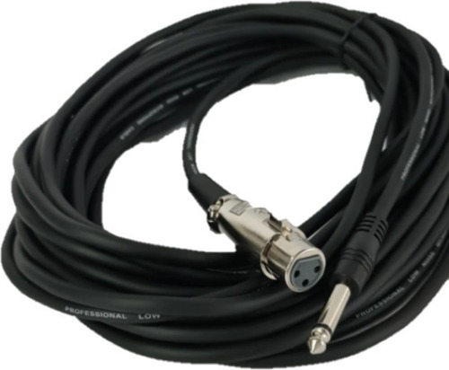 Imagen 1 de 2 de Cable Para Microfono 10 Mt Xlr Hembra A Plug 6.3