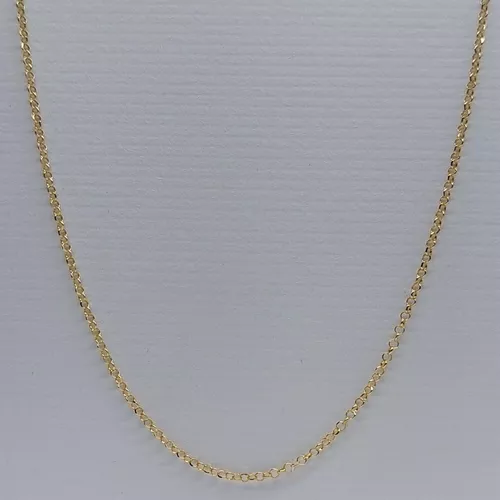 Corrente Feminina de Ouro 18K Elos 45cm