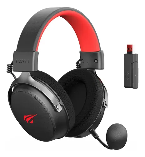 Fone Gamer Havit H2015 Pro Sem Fio 5 Modos Multiplataform Preto - R$ 299