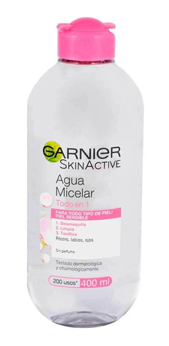 Agua Micelar Garnier Skin Active Todo En 1 X 400 ml