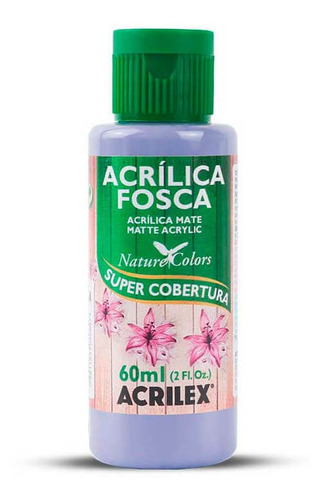Tinta Acrílica Fosca Acrilex Para Artesanato 60ml - Cores Cor Violeta Gris