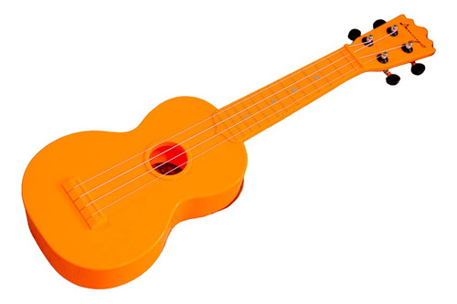 Ukulele Soprano De Abs Todo Terreno Resistente Al Agua Color Naranja