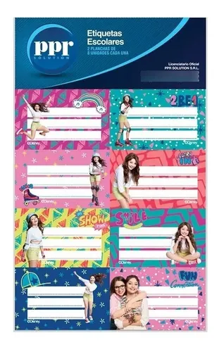 Etiquetas Originales Soy Luna Ppr