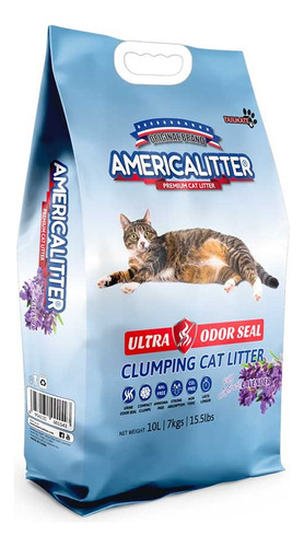 Arena Gato America Litter Odor Seal Lavanda 7kg