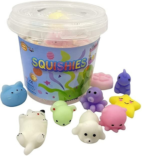 Squishys Mochi Juguetes Suaves Mini Antiestres X 25 Con Caja