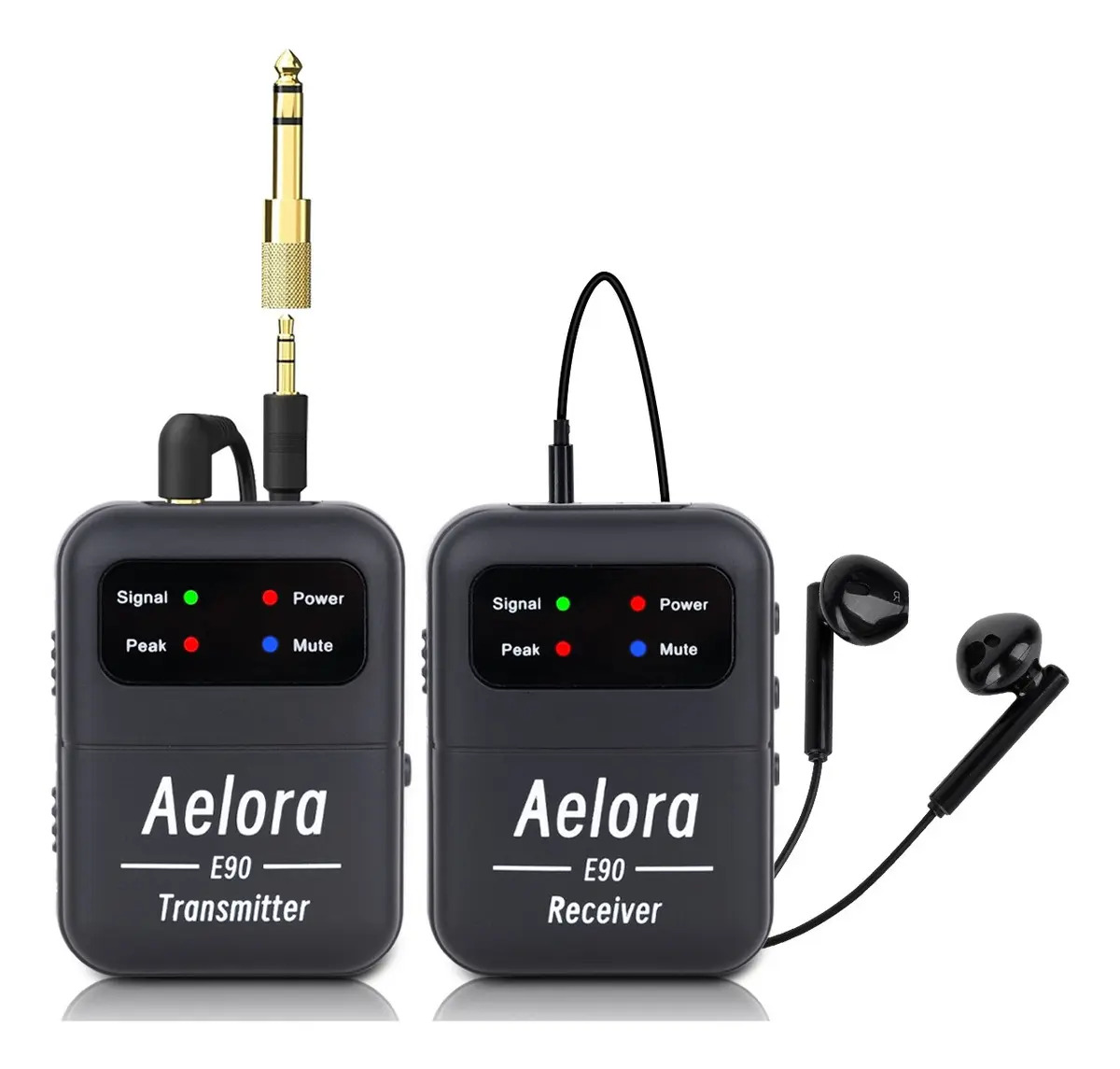 Aelora E90 Sistema Inalámbrico In-Ear 2.4Ghz Monitoreo 30m 156g