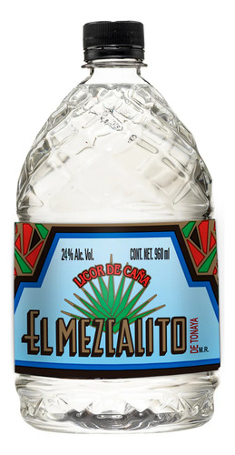 Licor De Caña El Mezcalito Blanco 960 Ml