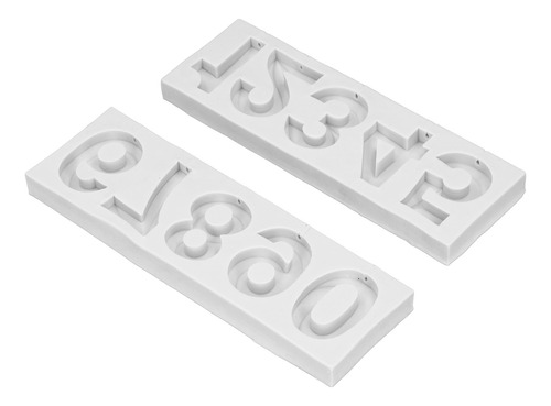 Molde Con Números Para Decoración De Magdalenas, 0-9, Carame