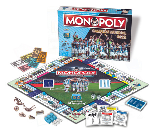 Juego De Mesa Monopoly Afa Campeon Mundial 2022 Argentina