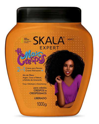 Crema De Tratamiento Skala Mas Crespos 1000 Ml