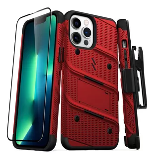 Funda Para iPhone 13 Pro Max Zizo Bolt Rojo