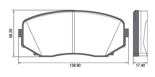 Imagem 3 de 5 de Kit Pastilha Diant+tras Ford Edge 3.5l V6 2008 2009 2010