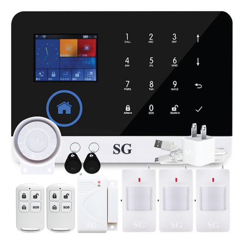 Alarma Gsm Touch Seguridad App Sms Inalambrica Casa Vecinal 