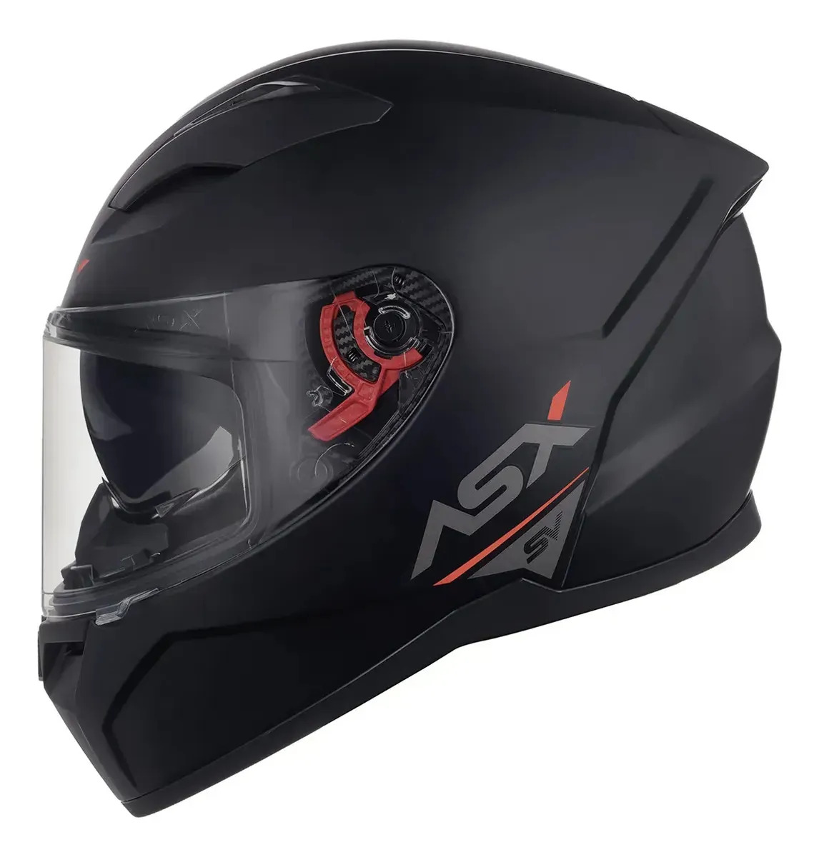 Capacete Moto Asx City Solid Sv Visor Solar Cores Cor Preto Grafite Fosco Tamanho Do Capacete 62