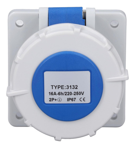 Toma De Corriente Industrial A Prueba De Agua, Enchufe Ip67