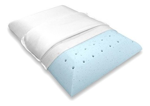 Bluewave Bedding Ultra Slim Gel-infused Memory Foam Pillow,
