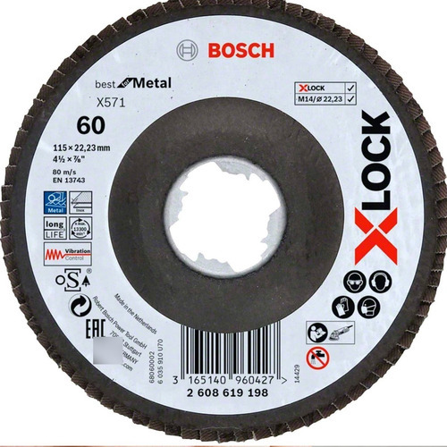 Disco X-lock Metal De 115mm Color Negro