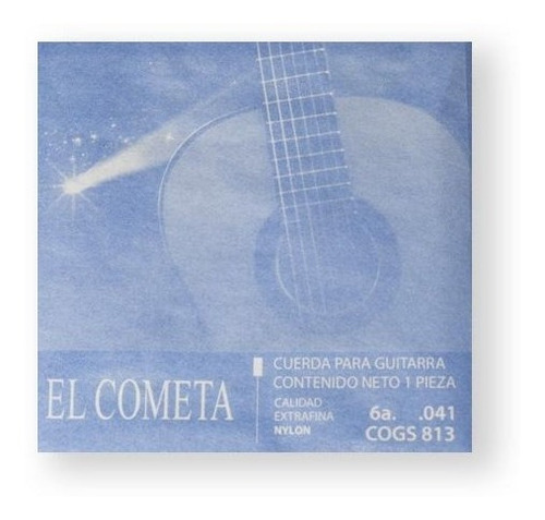 Imagen 1 de 1 de El Cometa Cuerda 813(12) Para Guitarra Clásica, 6a, Cobre