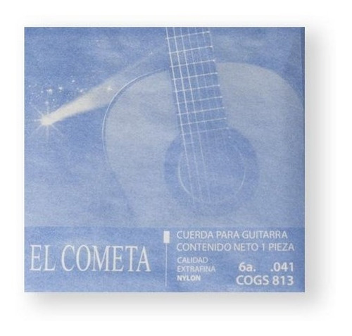 El Cometa Cuerda 813(12) Para Guitarra Clásica, 6a, Cobre