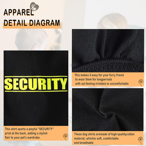 Camiseta Perro Suave, Negro, Talla S, Cómoda Para Tu Mascota
