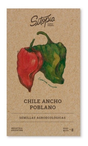 Semillas De Chile Ancho Poblano Sitopia