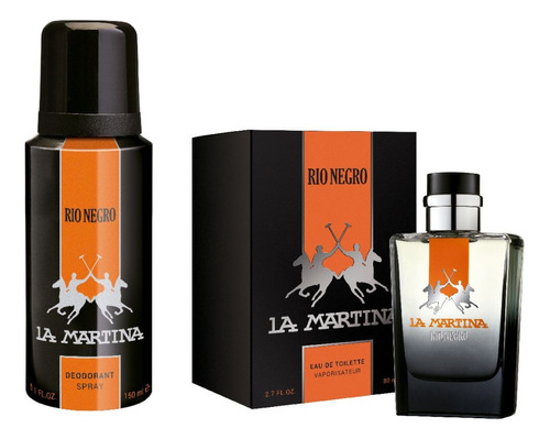 Perfume Hombre La Martina Rio Negro Edt 80 Ml + Deo 150 Ml 