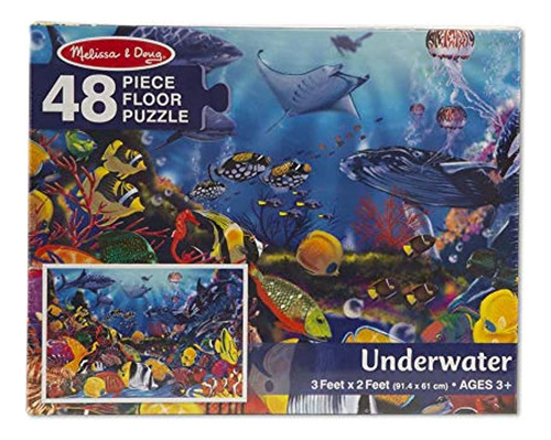 Melissa - Doug Underwater Ocean Floor Puzzle (48 Piezas, 2 X