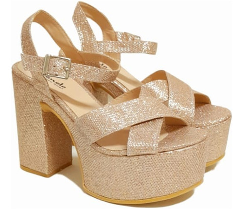 Sandalias Sami Glitter Nude
