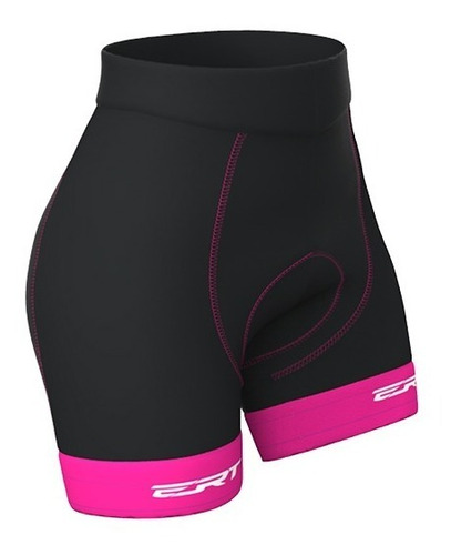 Imagem 1 de 6 de Bermuda De Ciclismo Feminina Forro Gel Ert Rosa
