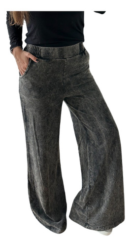 Pantalon Palazzo Jersey Con Diseño Jean Nevado