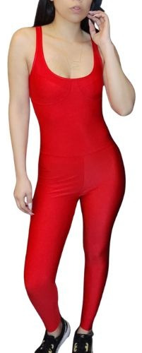 Mono Enterizo Largo Jumpsuit Lycra Brillante Dupont 6269