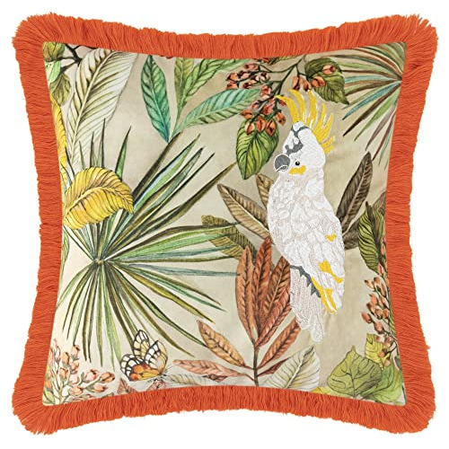 Fundas De Almohada Cuadradas Loros, 18x18 Pulgadas, Fun...