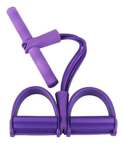 Elastico Extensor Academia Em Casa Abdominal Pilates Roxo