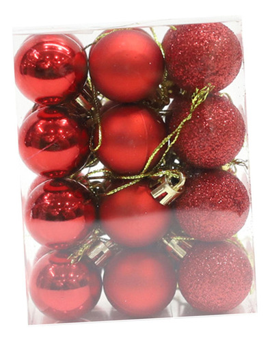 3 X 24x Adornos De Bolas Colgantes Para Árbol De Navidad,
