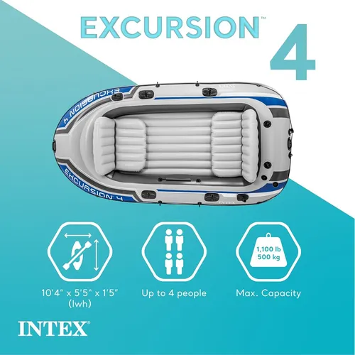 Intex Serie De Botes Inflables De Excursión: Incluye Remos