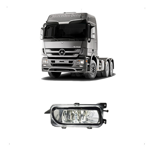 Optica Faro Auxiliar Antiniebla Para Mb Actros 2012 En Adel.