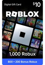 Comprar Tarjeta Roblox $10 Usd Equivalente A 1000 Robux