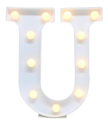 1 Luminária Letra Número 3d Led Luminoso Decoração Decorativ