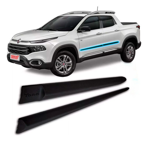 Jogo 4 Friso Portal Lateral Fiat Toro Volcano 2020 Original