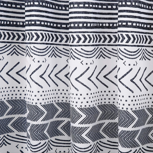 Lush Decor Hygge Geo - Cortina De Ducha, 72 X 72 Pulgadas, A