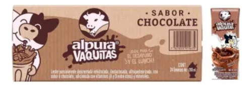 Leche Alpura Deslactosada Vaquitas Chocolate 24pz 200ml