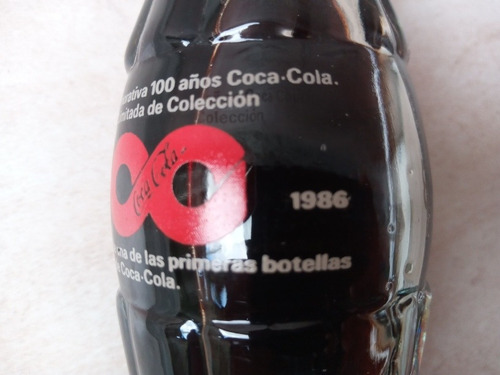 Imagen 7 de 7 de Botella Conmemorativa 100años Coca Cola Para Colección