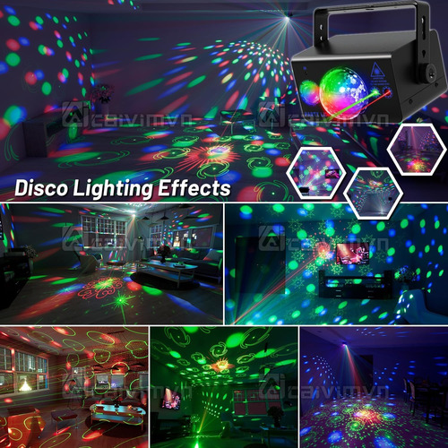 Luces De Fiesta De Dj Luz De Bola Discoteca