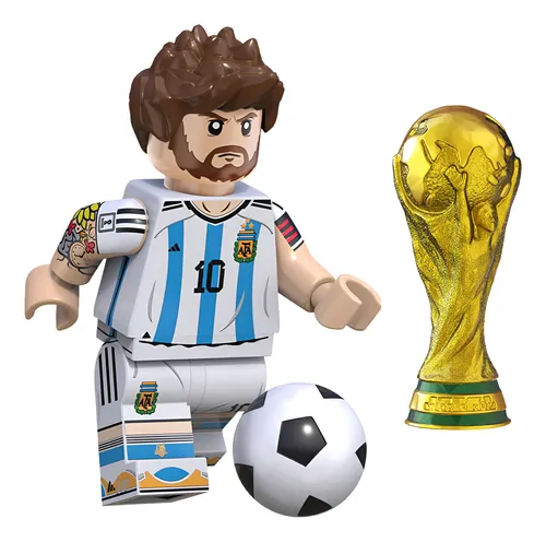 Figuras Lego Fútbol Messi Cristiano Ronaldo Pele Argentina