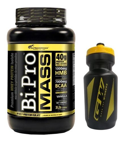 Bipro  Mass 3 Lbs Hbm - Bcaa + C - Unidad a $149900