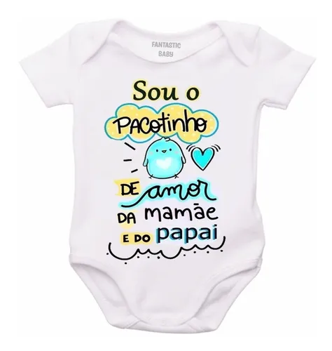 body bebê personalizado papai prepare seu coração