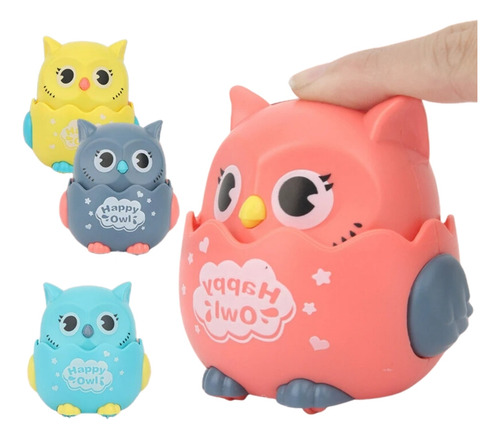 Brinquedo Corujinha Fricção Anda Apertando A Cabeça