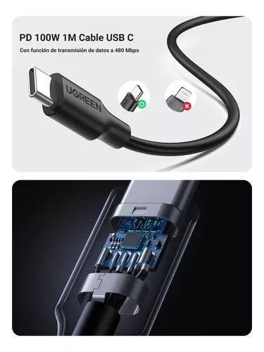 Cargador rápido + cable USB-C